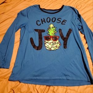 Justice long sleeve top 20/22 plus